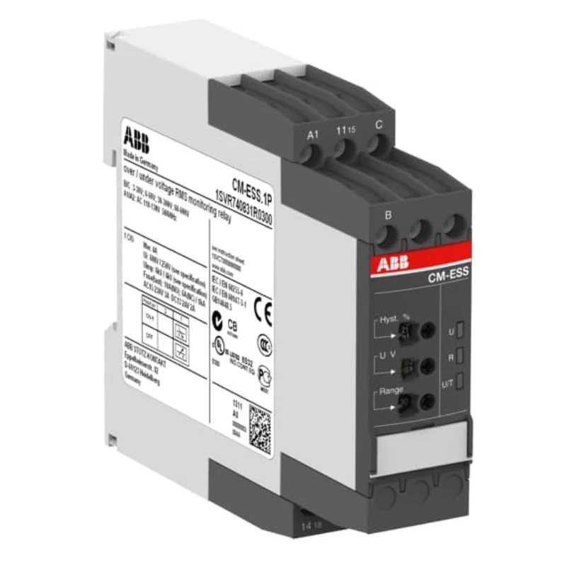 ABB 릴레이 CM-ESS.1S 1c/o 3-600V 24-240VAC/DC ID 1SVR730830R0300