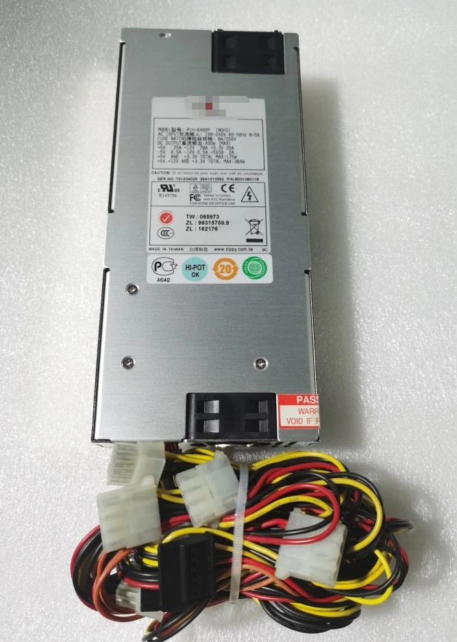 P1H-6400P 1U 서버 또는 산업컴퓨터 400W 전원공급장치