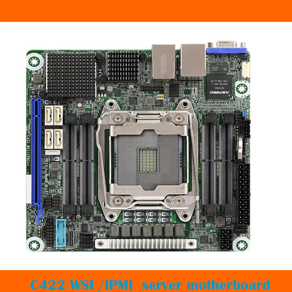 ASRock호환 워크스테이션 마더보드 C422 WSI IPMI 지원 Xeon LGA2066 W2100 2200 시리즈 리퍼 완료