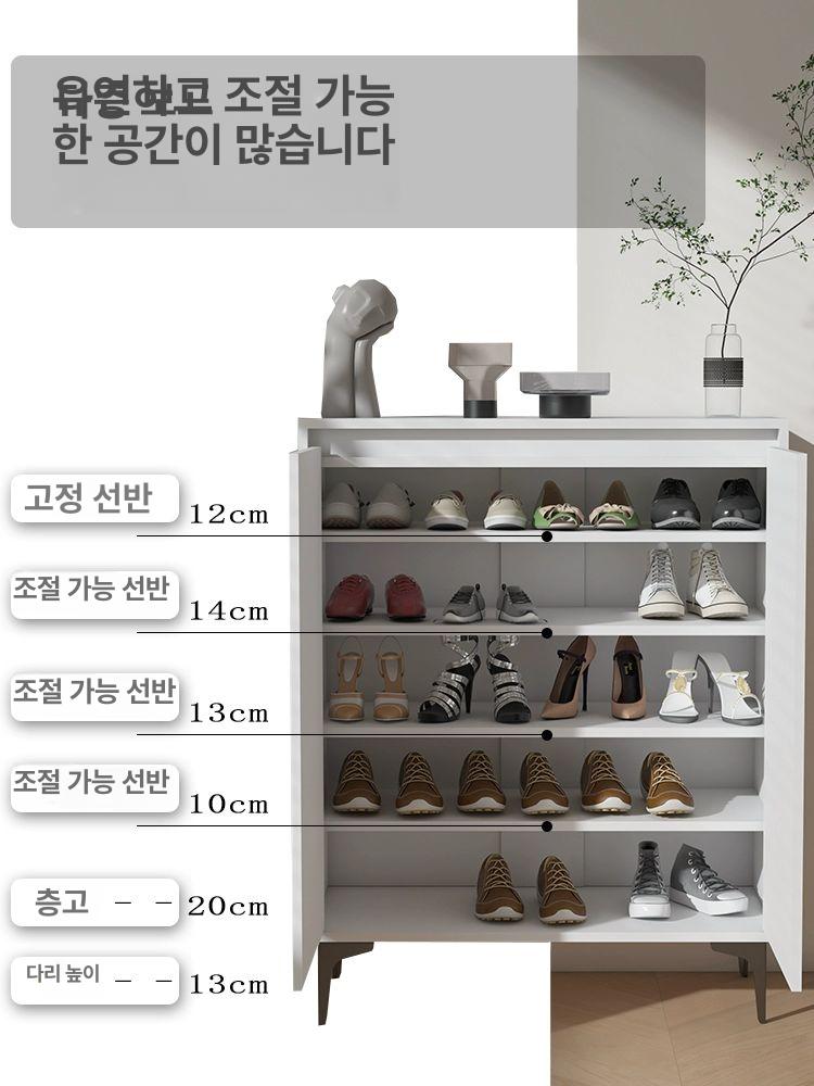 슬림 폭좁은수납장 다용도 모듈 미닫이 슬라이드 캐비닛 수납함 철제수납장 랙 서랍형 - 상세 이미지 3