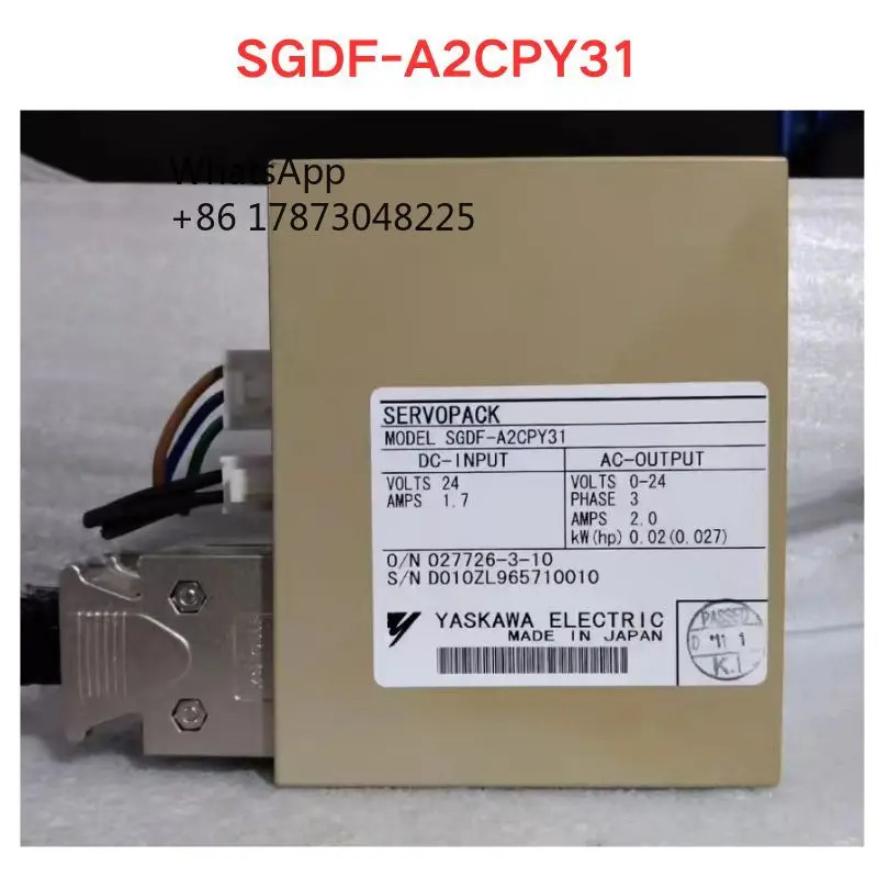 리퍼 SGDF-A2CPY31 서보 드라이버 기능 OK