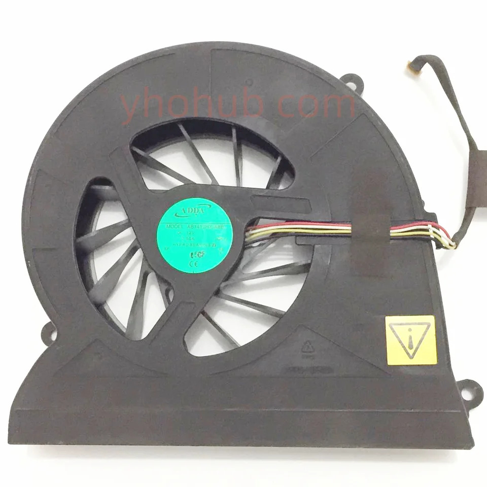 ADDA AB1412HX-ABB DC 12V 0.50A 4 와이어 서버 냉각팬