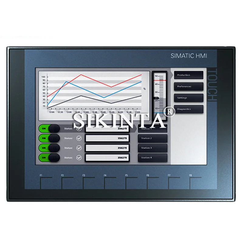 HMI SIMATIC PLC KTP1200 기본 패널 터치 스크린 62123-2MB03-0AX0 12 완전 리퍼