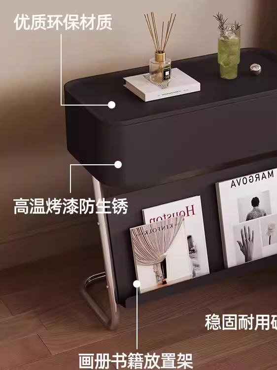 침대 옆 수납장 사이드 쇼파 선반 미드센츄리 다용도 - 상세 이미지 3