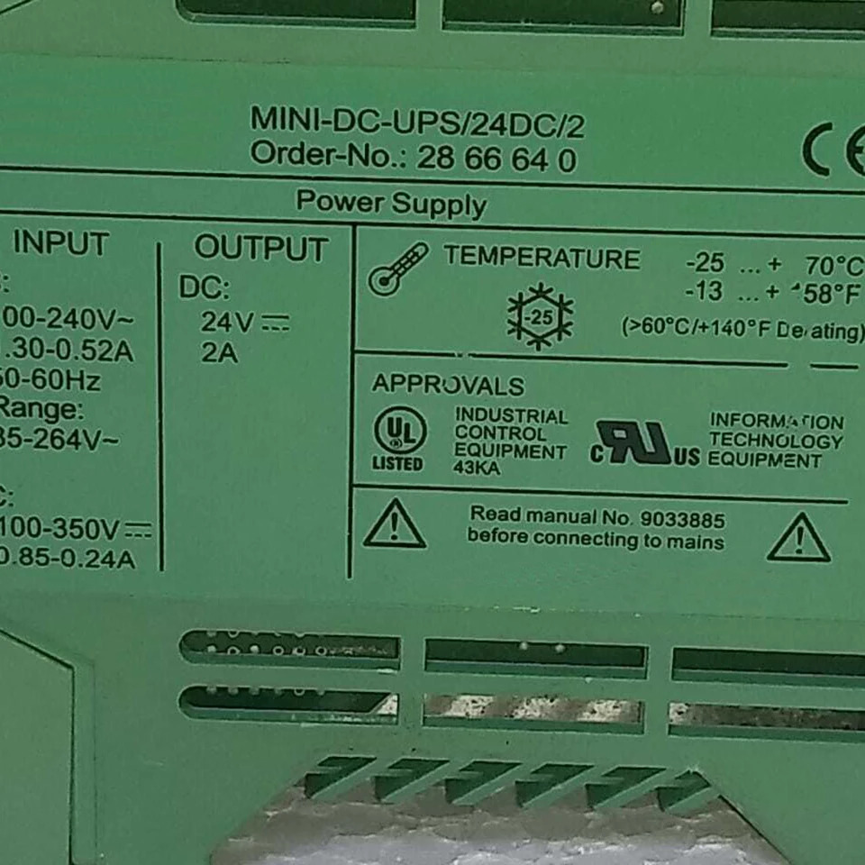 피닉스 무정전 전원공급장치미니 DC-UPS 미세 2866640 MINI-DC-UPS 24DC 2