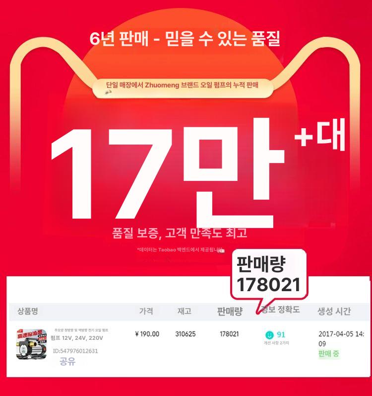 소형 주입기 전기펌프 경유 산업용 펌프 급유기 전기오일펌프 유체 액체 모터 - 상세 이미지 5