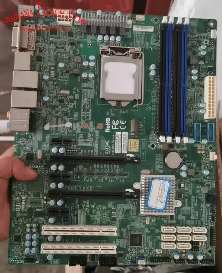 X11sae 슈퍼마이크로 마더보드 C236 칩셋 LGA1151 제온 E3-1200 v5 v6 6 세대 7 코어 i7 i5 i3 시리즈 DDR4