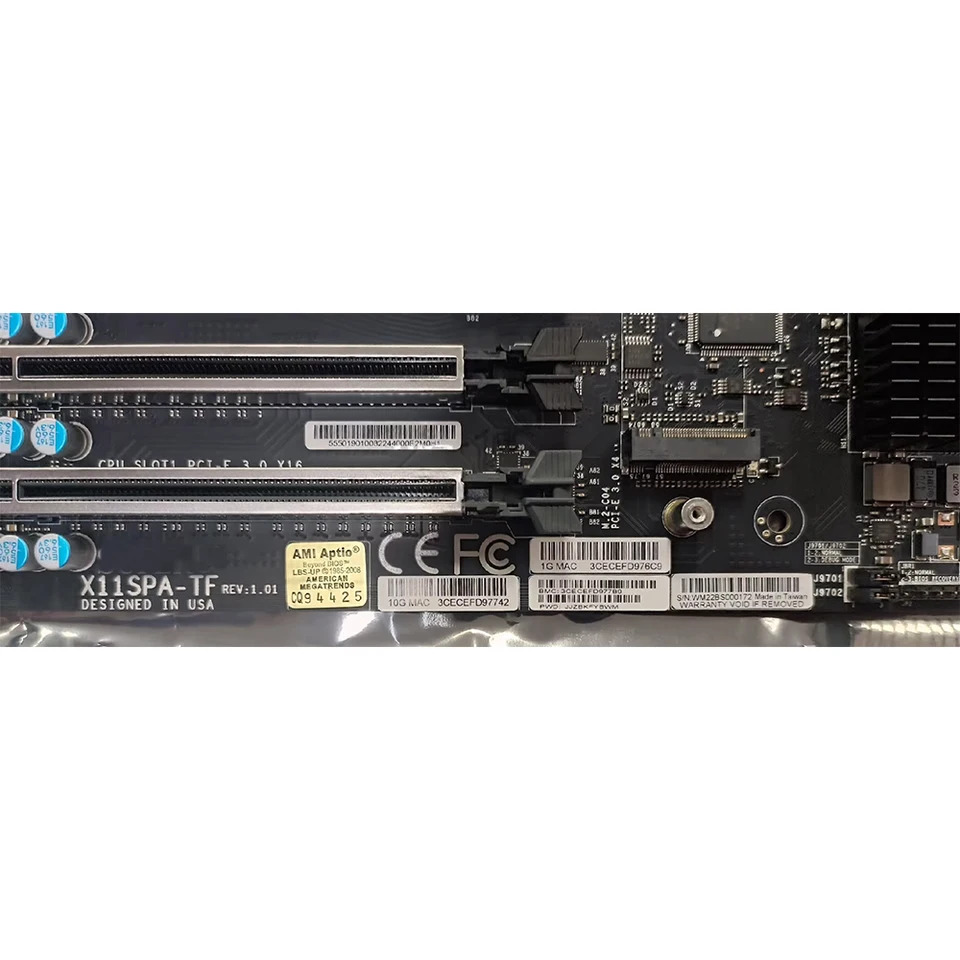 슈퍼마이크로 워크스테이션 마더보드단일 채널 LGA-3647 DDR4 X11SPA-TF