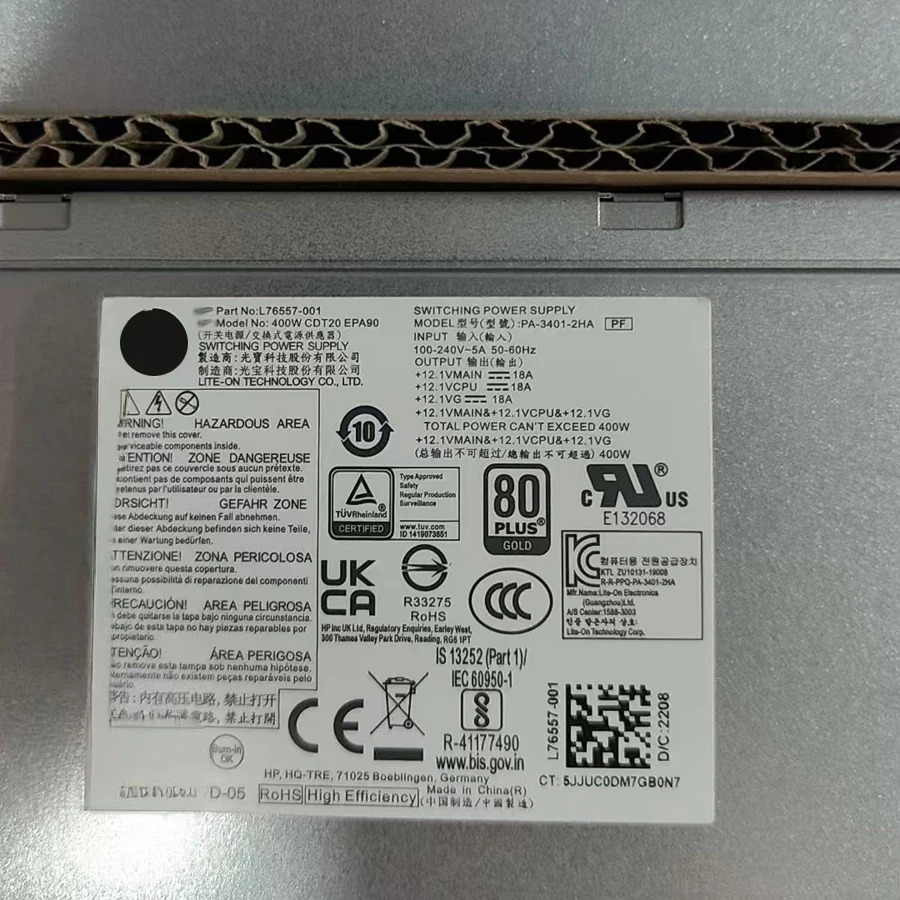 400W 전원공급장치 PSU L76557-001 L76557-003 hp호환 280 288 285 480 600 680 800 G4 G5 MT PA-3401-2HA DPS-40