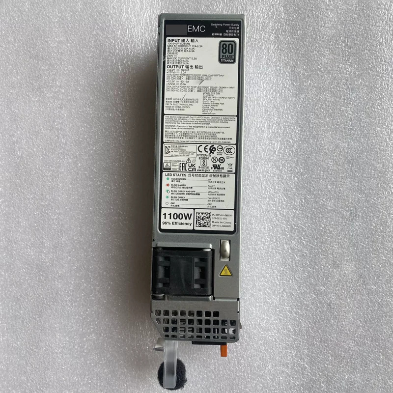 Dell 1대 PowerEdge R650 R6525 R750 R7525 1100W PSU 전원공급장치 J9N6W D1100E-S6 교체