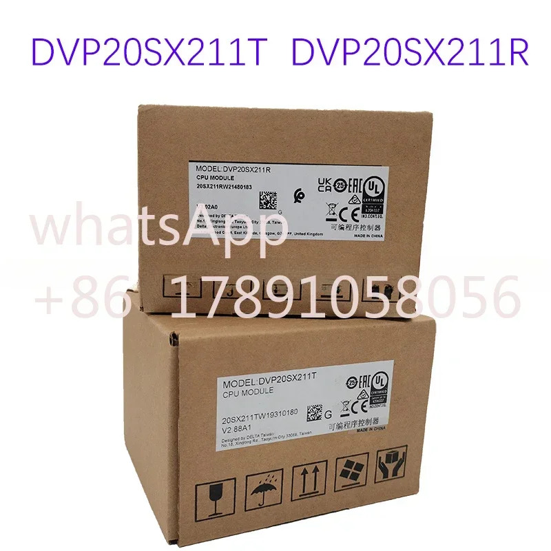 오리지널 DVP20SX211R DVP20SX211T DC24V PLC 8DI 4AI 6DO 2AO 포장 신