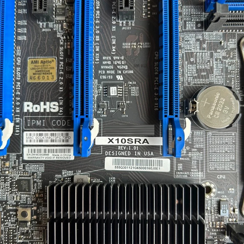 Super-micro X99 단일 채널 서버 마더보드X10SRA