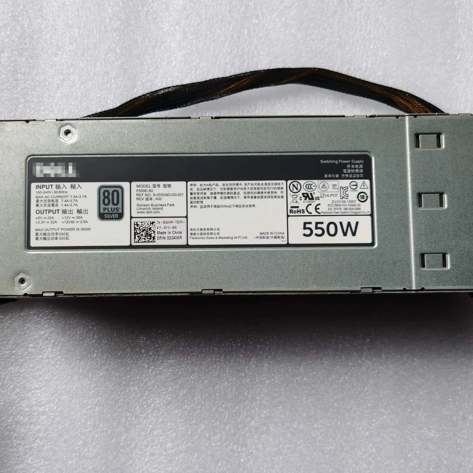 서버 전원공급장치F550E-S0 S-0550ADU00-201 DELL T420 R520