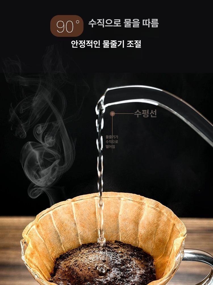 내열유리 드립포트 커피서버 칼딘 드립서버 칼리타 호환 바리스타 커피도구 - 상세 이미지 4
