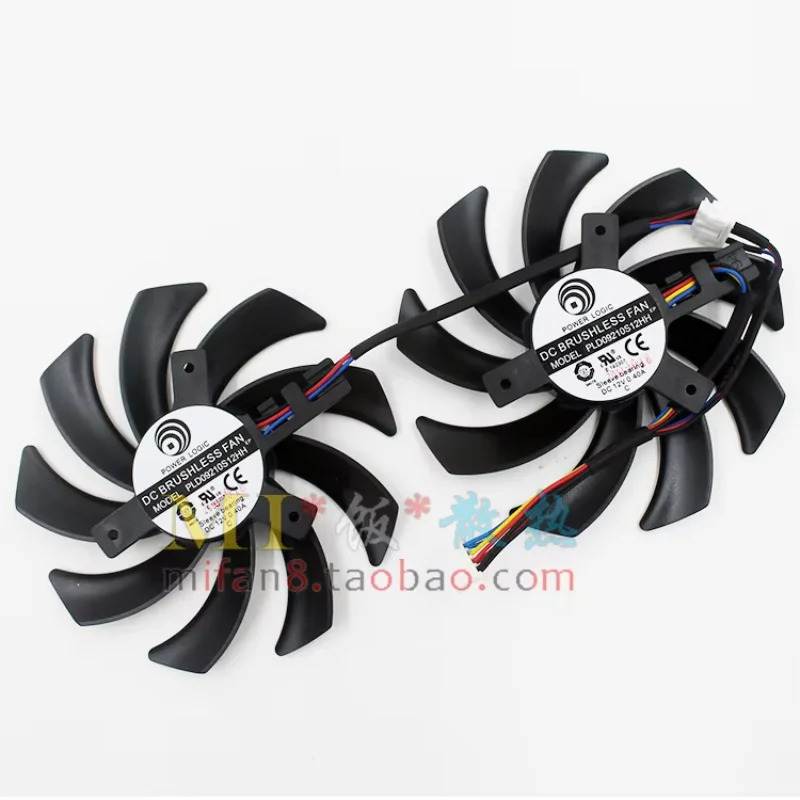 파워 로직 PLD09210S12HH DC 12V 0.40A 4 선 3 서버 프레임리스 냉각팬