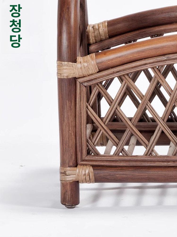 바구니 핸드메이드 라탄수납장 수납함 소품 엔틱스타일 틈새 사각 감성 미니 다용도 - 상세 이미지 5