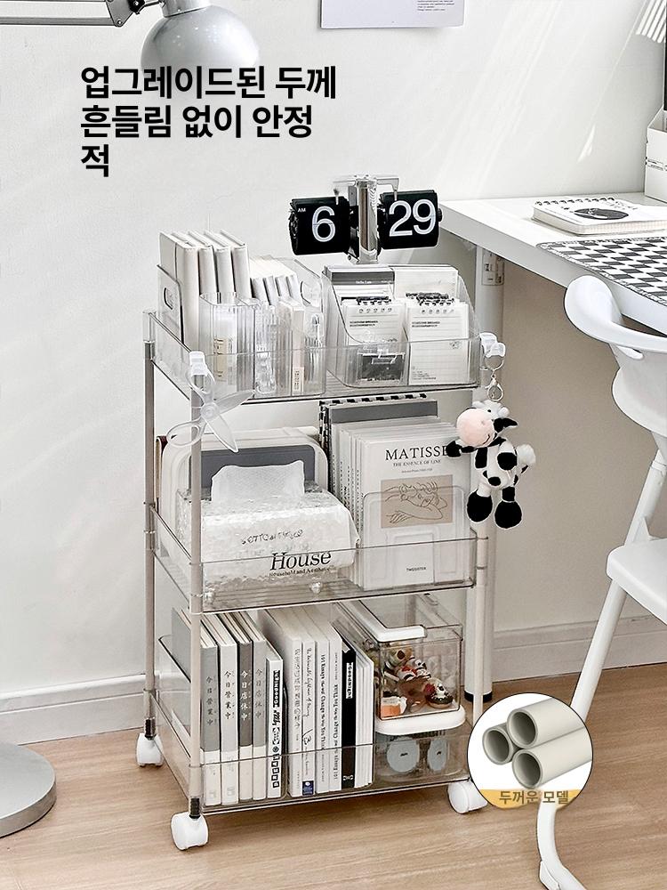 투명 꽂이 미니 사무용 다용도 정리함 홀더 문서 클립 케이스 사무실 바인더 보관 - 상세 이미지 5