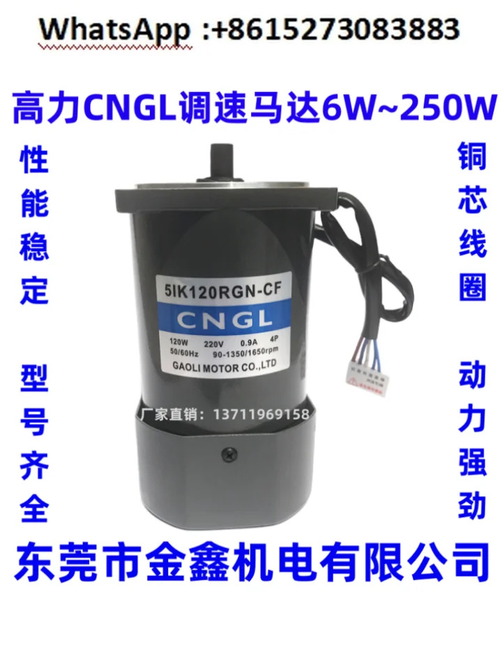 단상 220V 속도조절 모터 CNGL AC 6W 250W 정속 가변