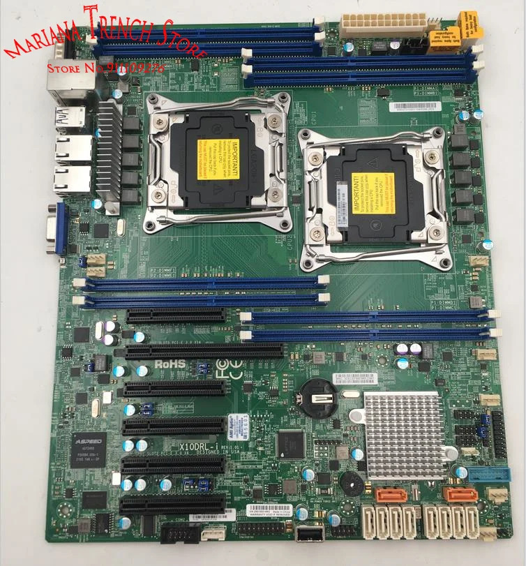 Supermicro 산업패키지 마더보드X10DRL-i LGA2011 E5-2600 v4/v3 군 DDR4 GbE LAN IPMI 2.0 SATA3 6Gbps