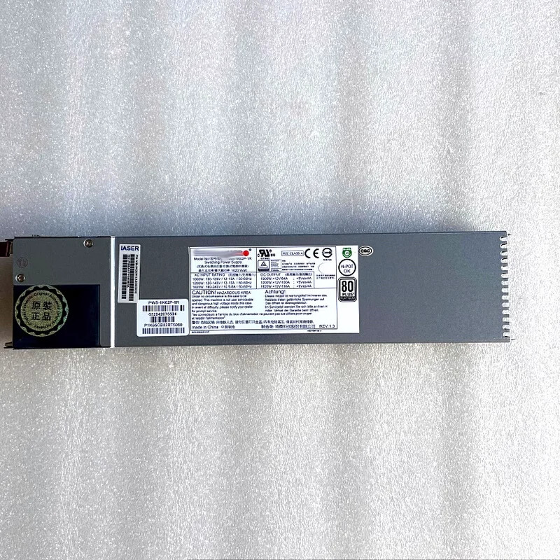 PWS-1K62P-1R 1620W 1U 80 Plus 플래티넘 전원공급장치 PSU 고효율