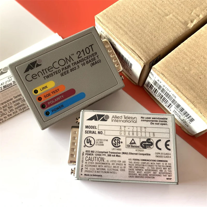 AT-210T ALLIED TELESIS PLC 시스템 모듈 RJ45-AUI 변환기