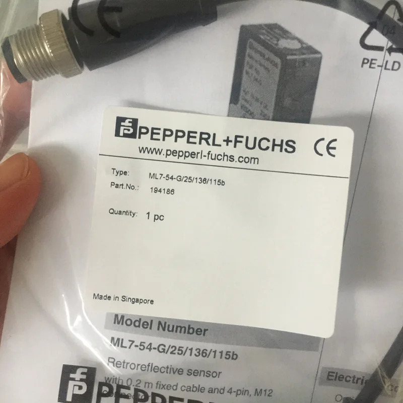 독일 Pepperl Fuchs 반사판 센서 ML7-54-G/25/136/115B 품목 194186