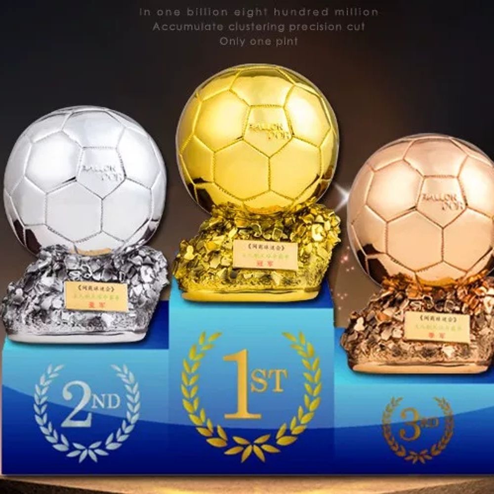 우승 기념품 장식 인테리어 득점왕 축구트로피 - 상세 이미지 3