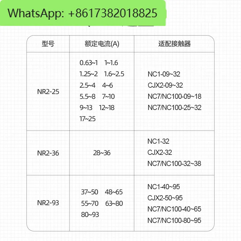 열 릴레이 모터 380V 과열 과부하 보호기 NR2-25/Z 접촉기