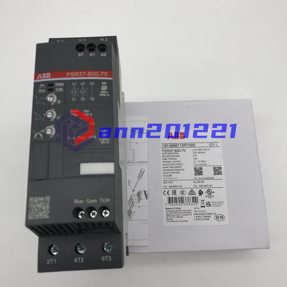 ABB PSR37-600-70 소프트 스타터 1SFA896110R7000 37A 18.5kw 신