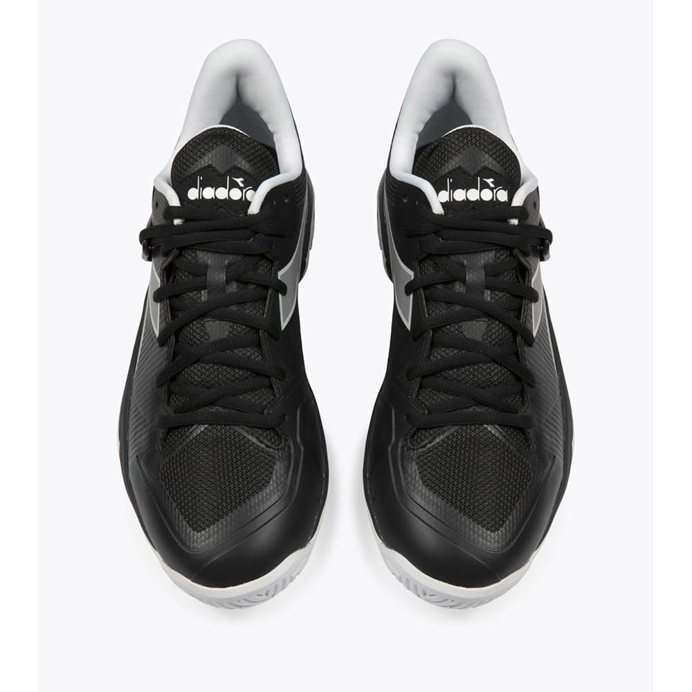 Diadora 남성용 B.Icon 2 올 그라운드 테니스화, 블랙/실버/화이트. 1 White/Silver 7 - 상세 이미지 3
