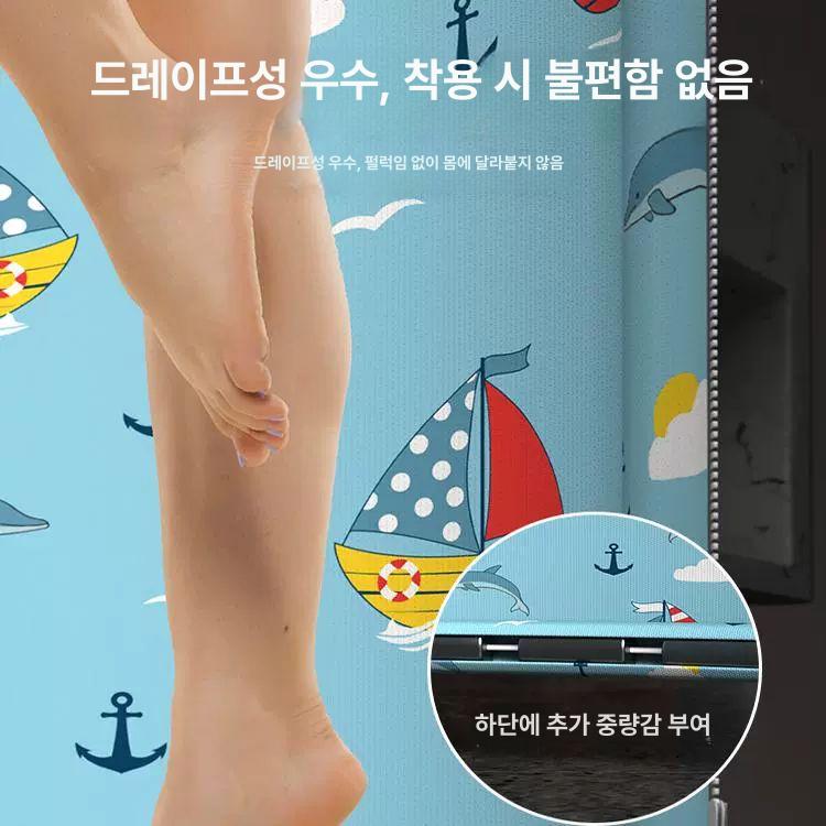 욕조 무타공욕실파티션 접이식 샤워커튼 샤워부스 간이 욕실커튼 방지 건식화장실 - 상세 이미지 4