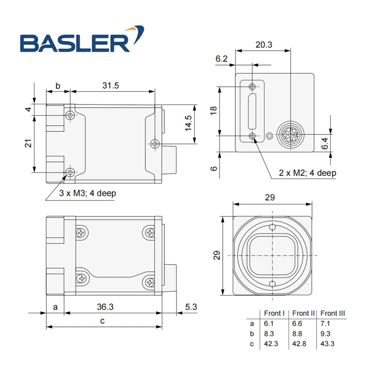 머신 비전 산업카메라 오리지널 Basler 카메라 a2A1920-160umPRO/ucPRO a2A2590-60umPRO/ucPRO a2A2448-75umPRO/ucPRO