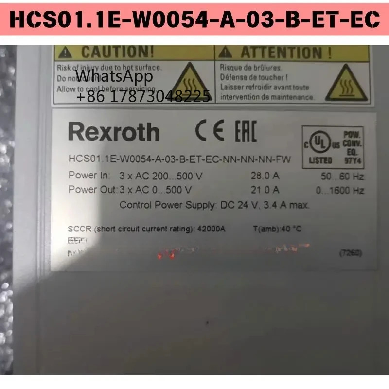 리퍼 HCS01.1E-W0054-A-03-B-ET-EC 드라이버 기능 OK
