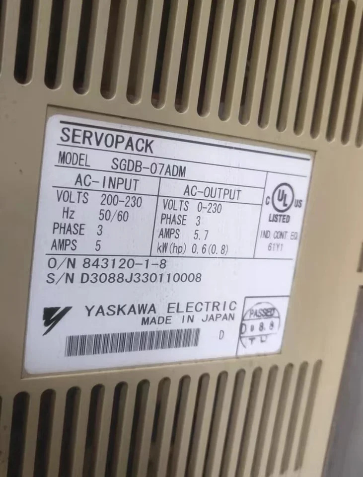 CNC 시스템 기계SGDB-07ADM Yaskawa SERVOPACK 신