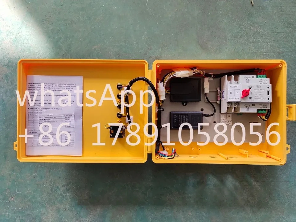 단상 디젤 발전기 컨트롤러 자동 시동 시스템 정지 기능 5 핀 10kW ATS 220V