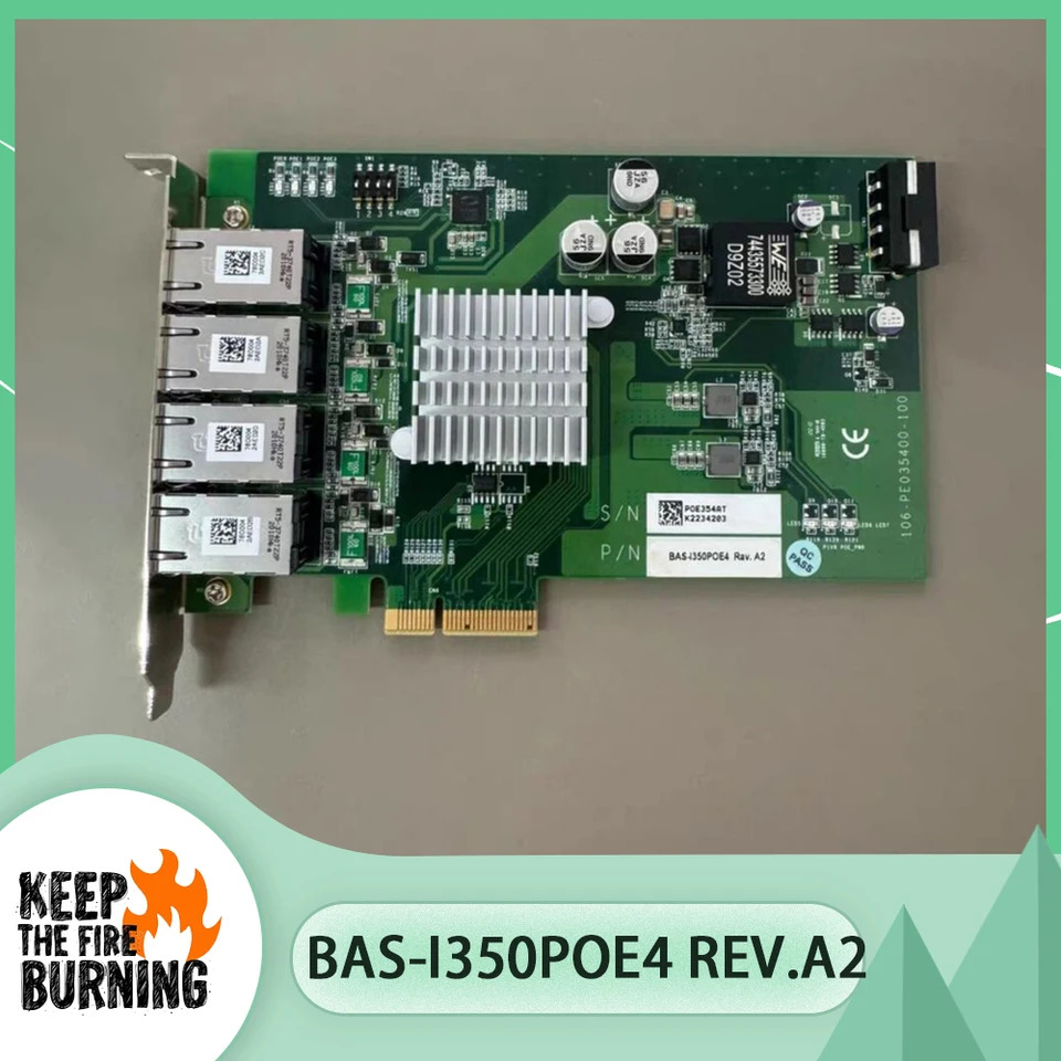 산업카메라 캡처 카드 4 포트 POE BAS-I350POE4 Rev.A2
