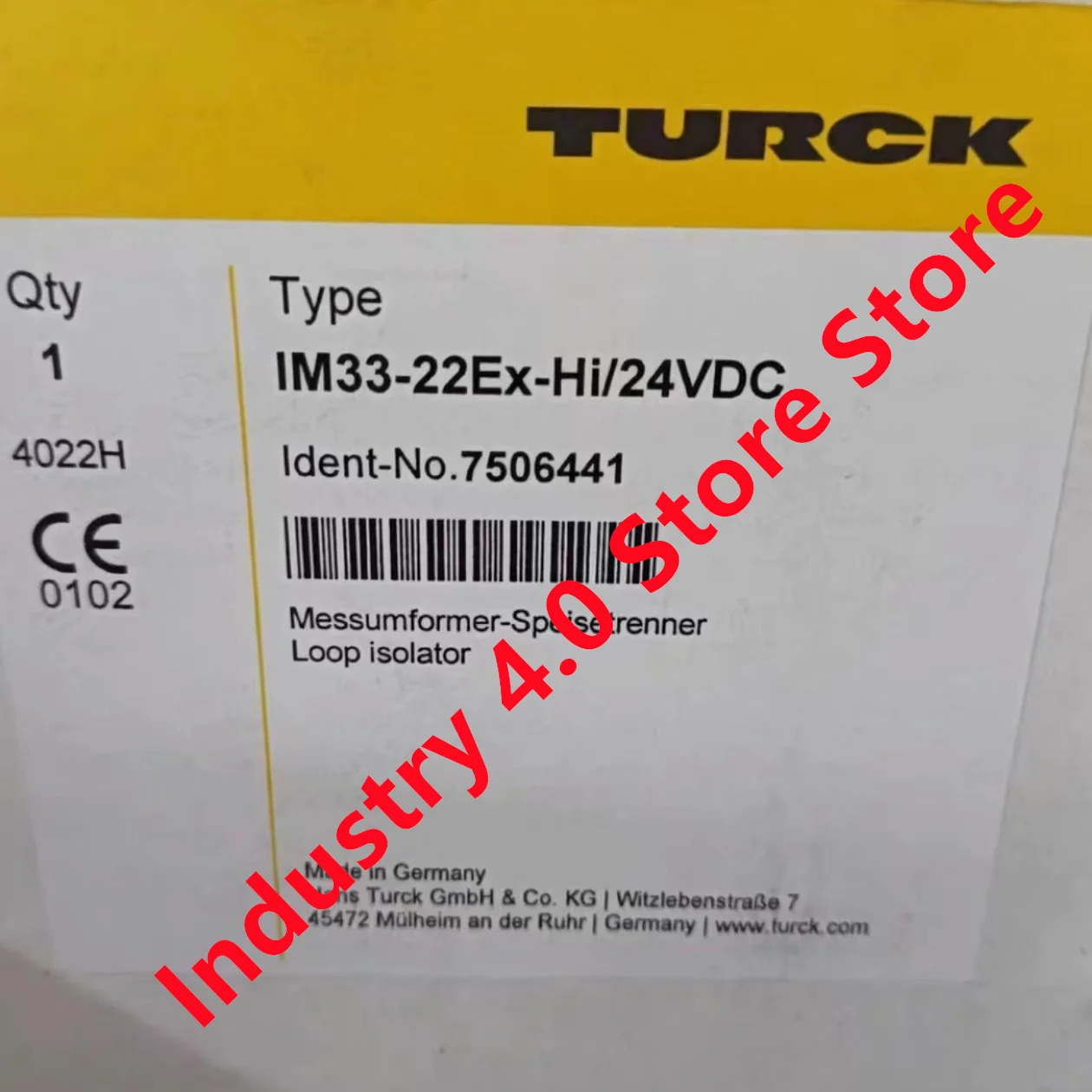 BI25-G47SR-VP4X2 BI5-M18-LIU IM33-22EX-HI/24VDC 오리지널 신