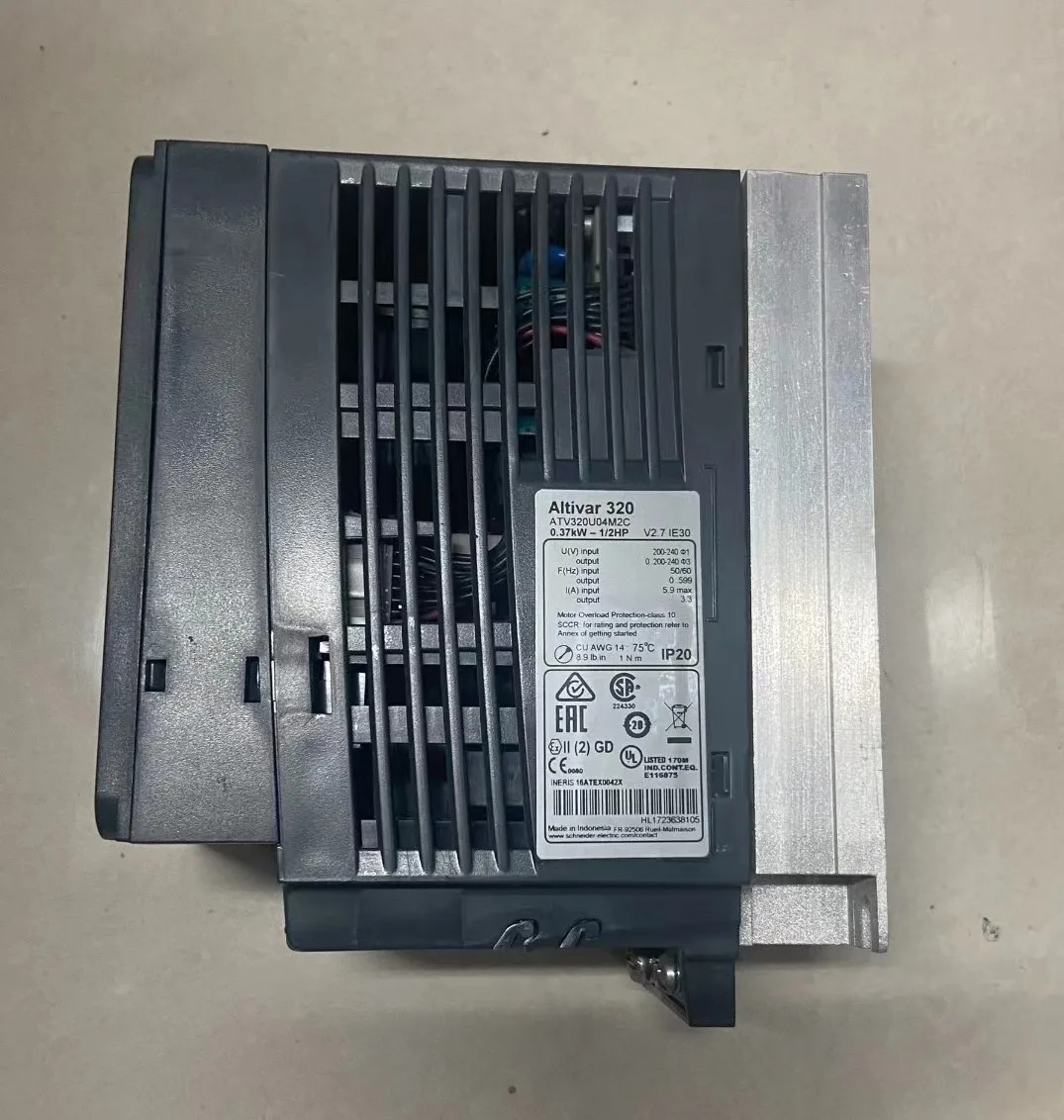 ATV320U04M2C 사인버터 0.37kw/220v 리퍼 기능 OK