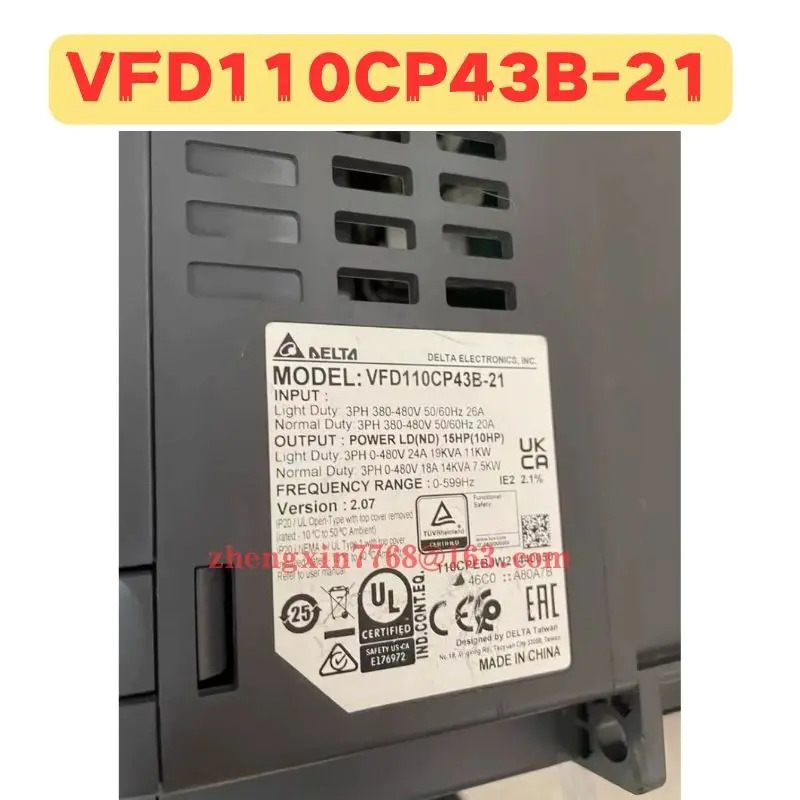 리퍼 주파수 변환기 VFD110CP43B-21 정상 기능 완료 VFD110CP43B 21
