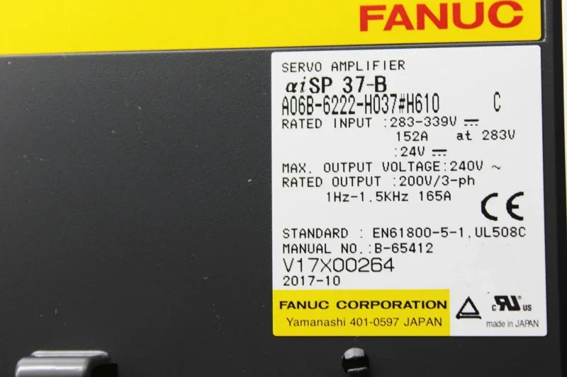 Fanuc Ac 서보 드라이브 A06B-6222-H037 CNC 기계앰프 모듈 신 H610