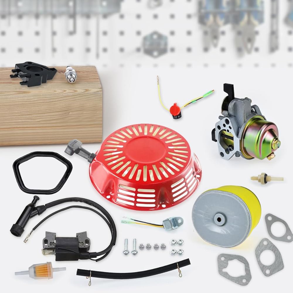 GX240 혼다 8HP GX270 9Hp 16100-ZH9-W21 스타트 점화 기화기, 잔디 발전기 깎는 엔진용 코일 포함 필터, 풀 에어 기화기 교체품, 어셈블리, 기계 - 상세 이미지 2