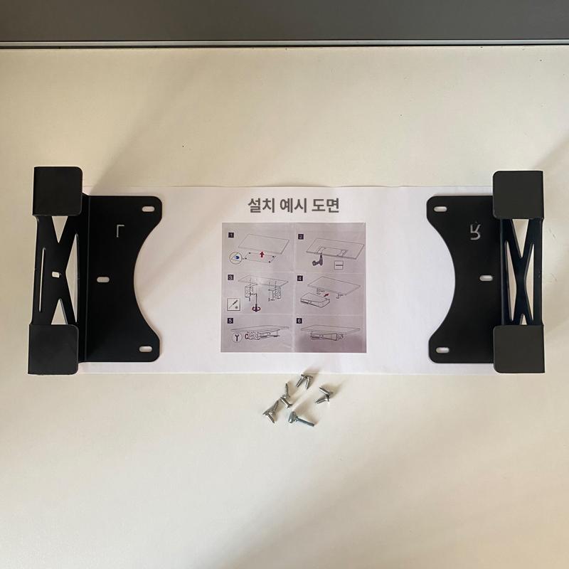 철제 브라켓 공간절약 공간활용 거치선반 정리 벽걸이형 셋탑박스거치대 - 상세 이미지 5