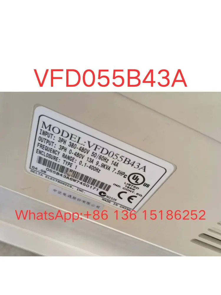 VFD055B43A 리퍼 서보 드라이버 5.5kW 기능 작동 ok