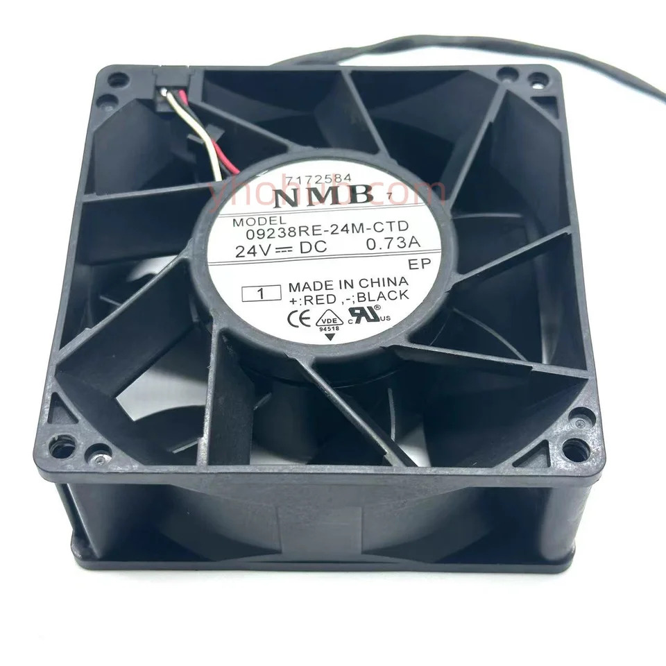NMB-MAT 09238RE-24M-CTD 1 DC 24V 0.73A mm 3 선 서버 냉각팬
