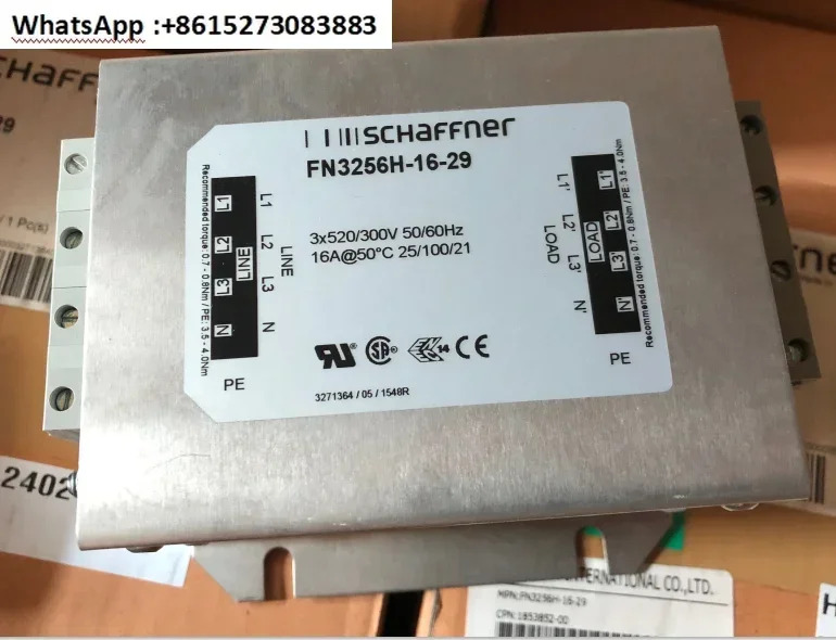 FN3256H-16-29 3상4 선 16A 필터 신