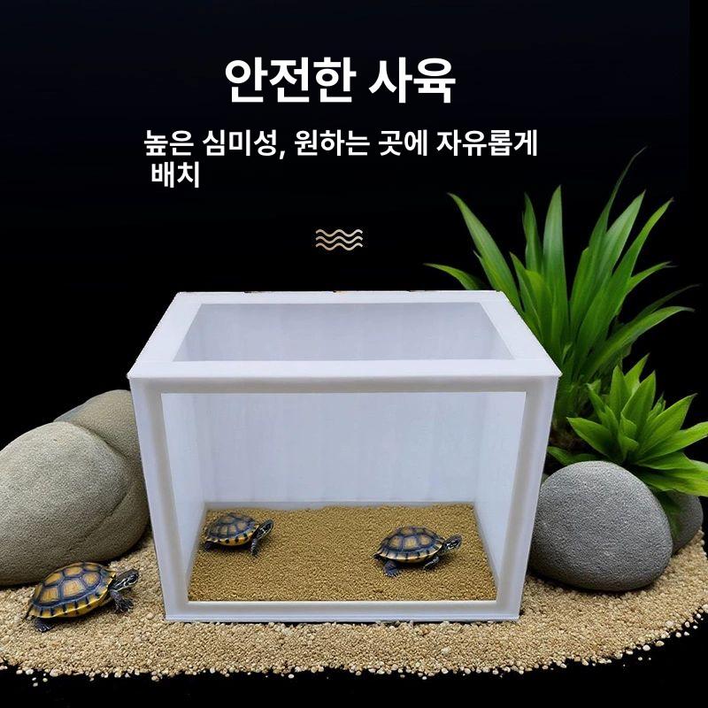 스탠드형 어항 투명 열대어 구피 반수생 아크릴 수조 대형수족관 사육 바닥 거실 - 상세 이미지 3