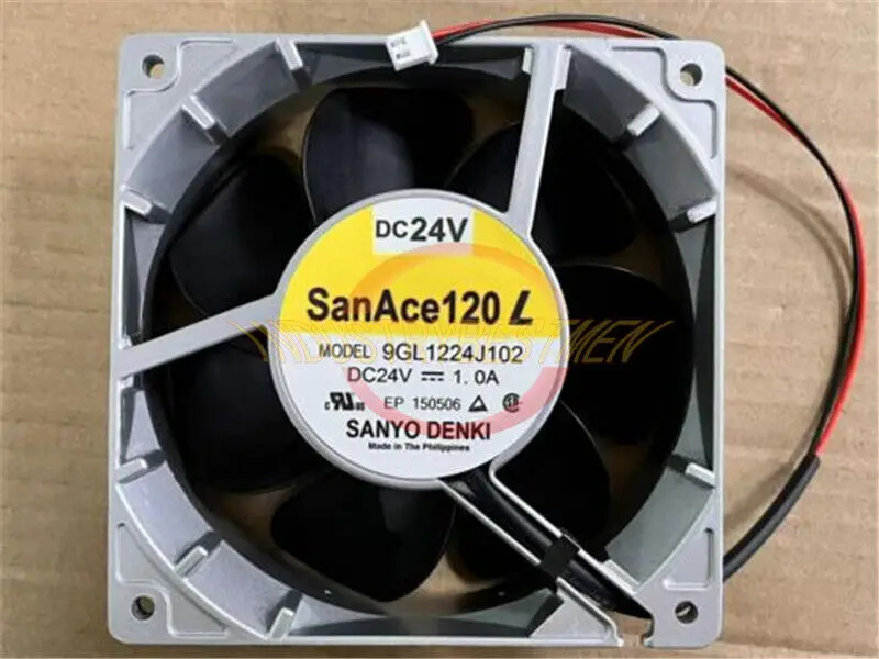 ONE SANYO 알루미늄프레임 냉각팬 9GL1224J102 12038 24V 1.0A 120mm 신