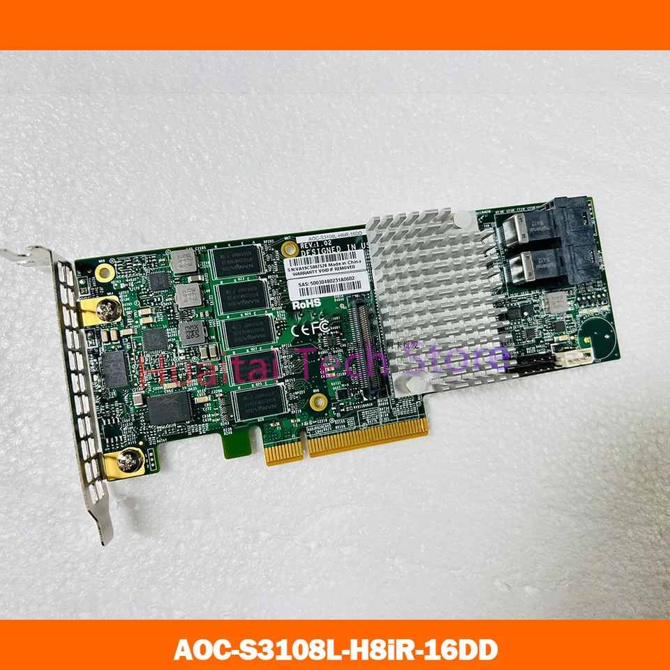 Supermicro 12GB 2G 캐시 RA신분증 9361-8i AOC-S3108L-H8iR-16DD