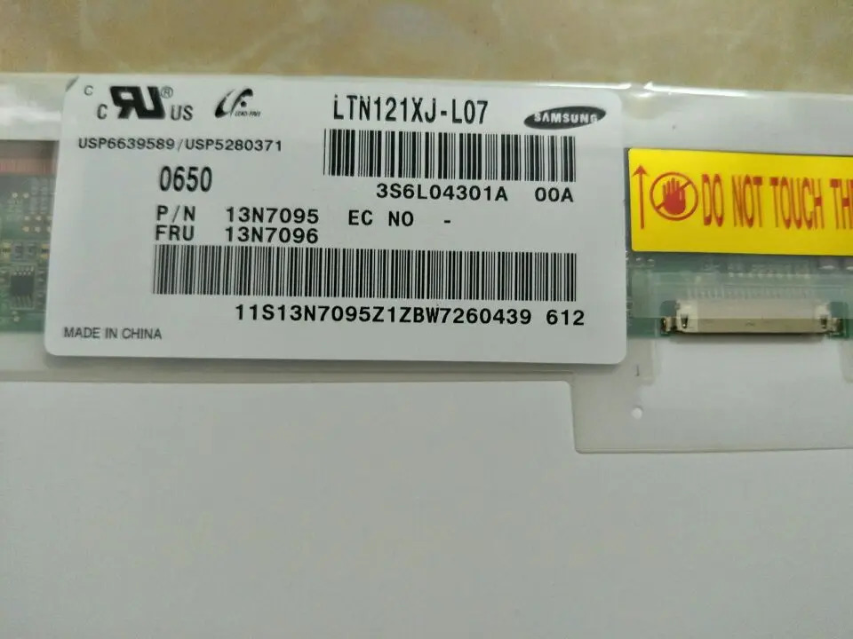 오리지널 LTN121XJ-L07 HT121x01-101 N121X5-L06 X60 X61 화면