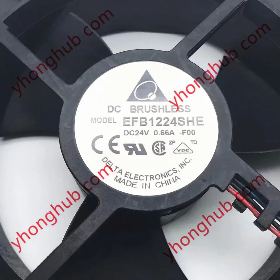 델타 서버 냉각팬 3 선 EFB1224SHE F00 DC 24V 0.66A mm